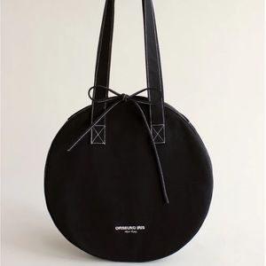 Orseund Iris 15" Canvas Circle Tote black